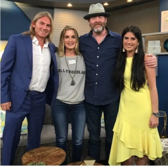 THEIA lemon ruffle yellow asymmetric midi dress 22768 - Picture 7 of 16